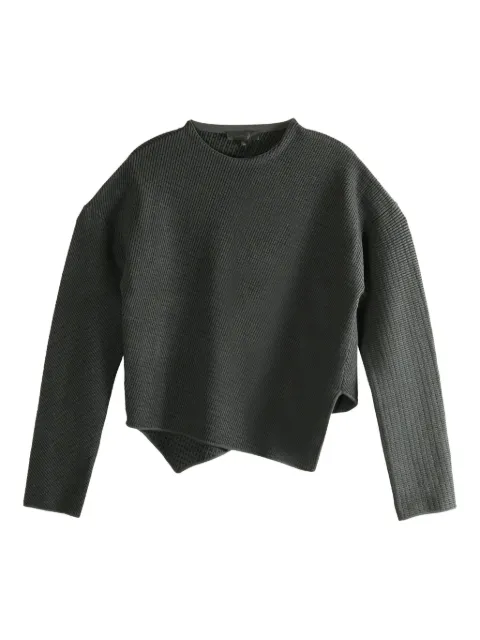 Omar Afridi suéter tejido de canalé con cuello redondo