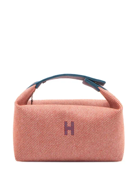 Hermès Pre-Owned 2020-2025 Large Wool Bride A Brac H Natte Case vanity bag