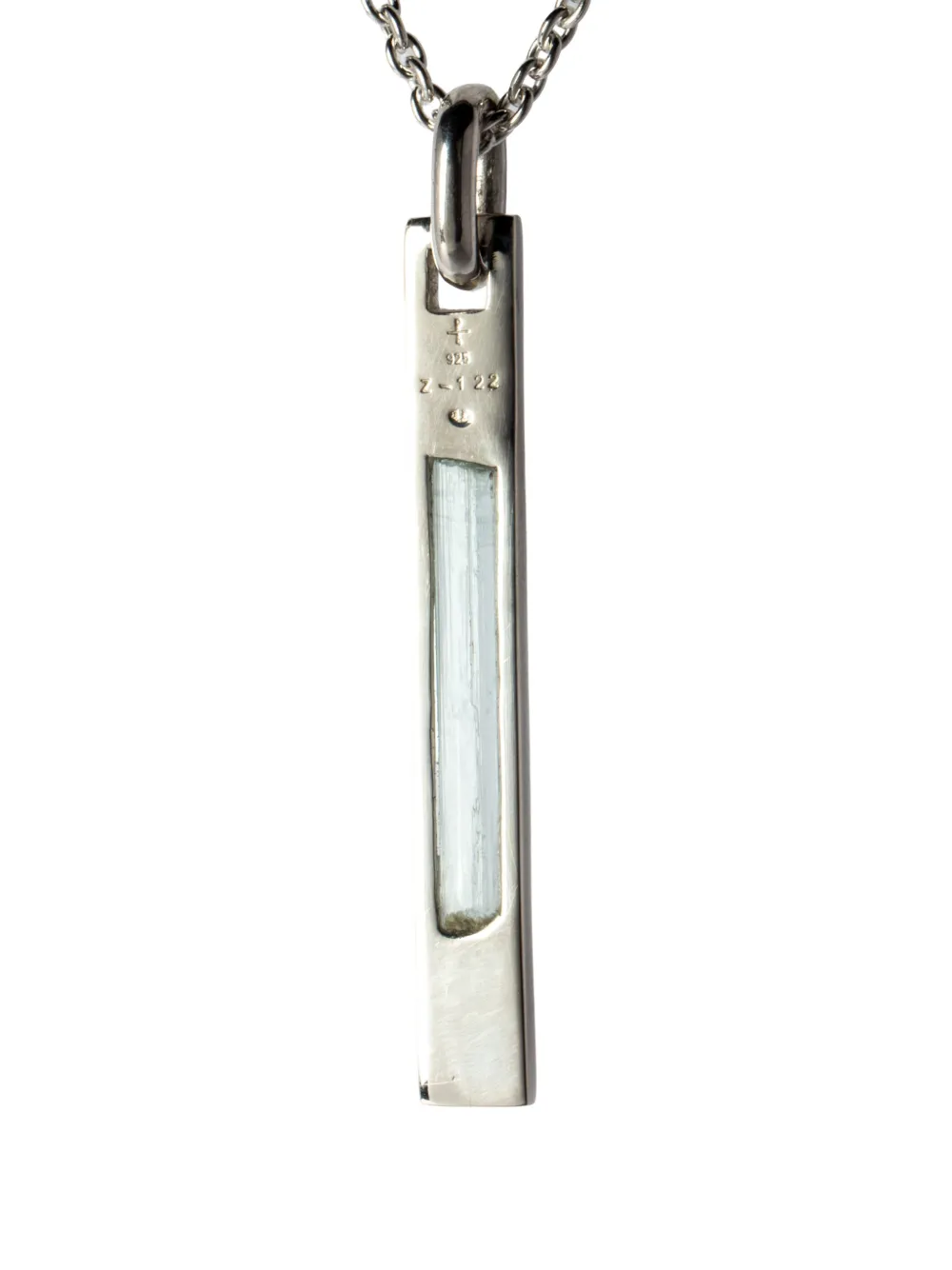 Parts Of Four Sterling Silver Talisman Aquamarine Necklace In Silver