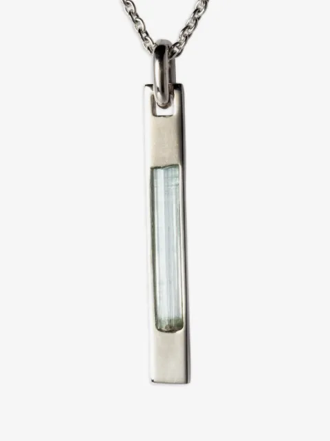 Parts of Four sterling silver Talisman aquamarine necklace