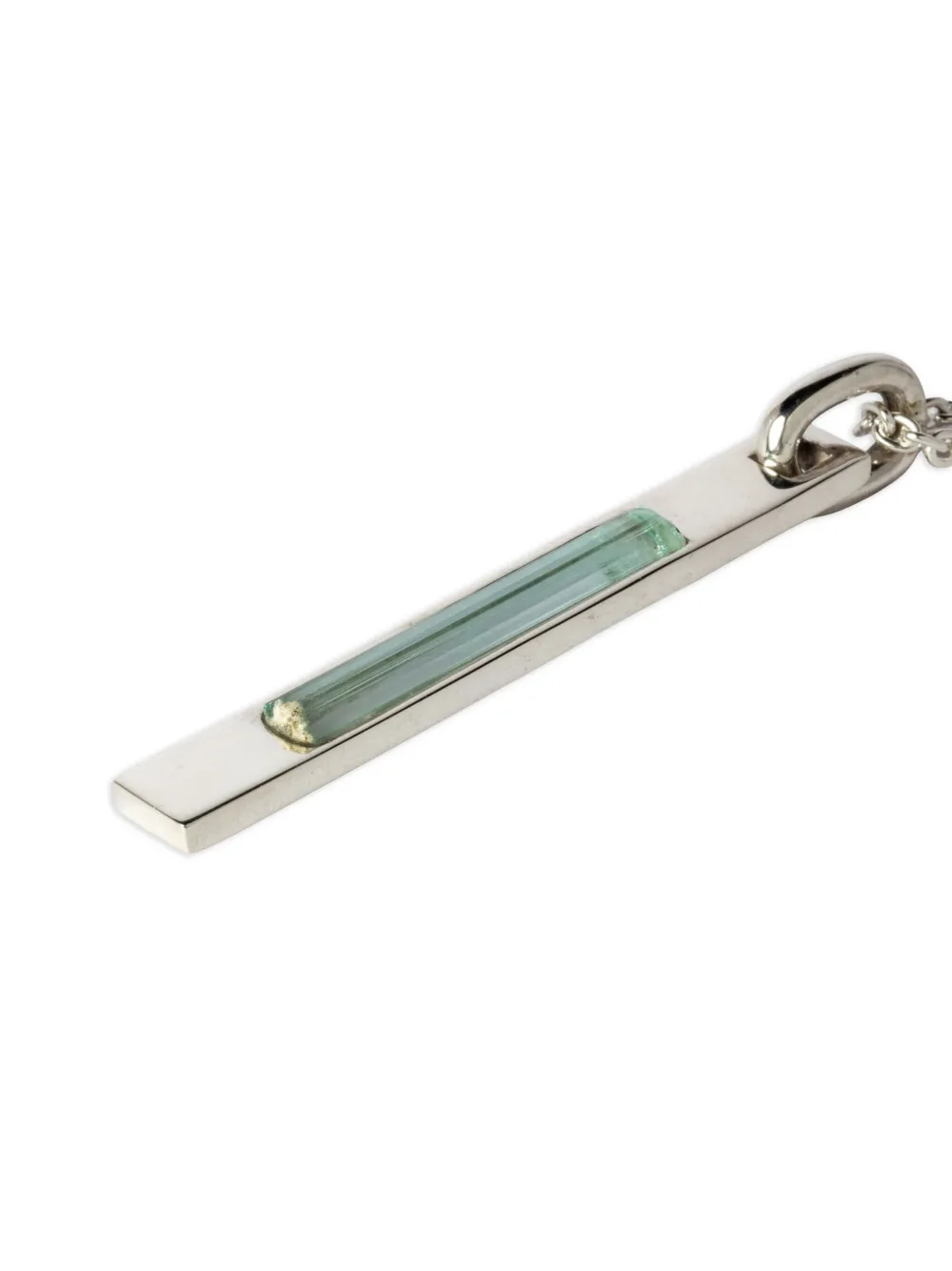 Sterling Silver Talisman Aquamarine Necklace