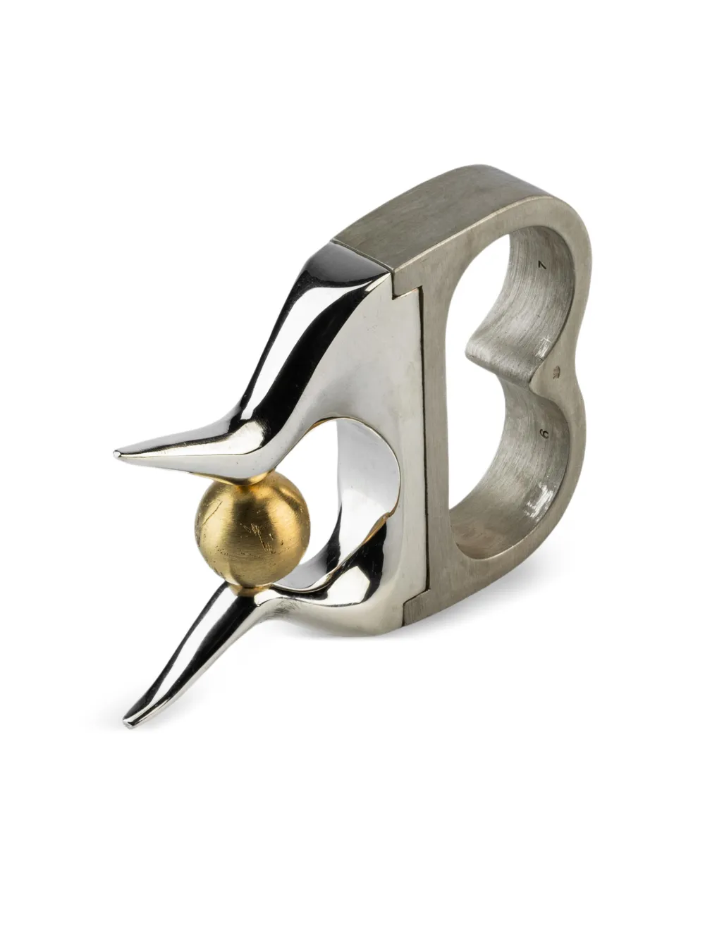 Sterling Silver Plate Double Ring