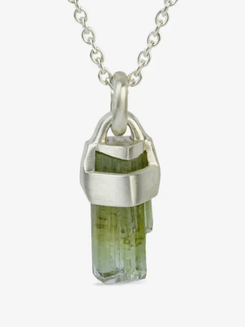Parts of Four sterling silver Talisman Verdite necklace