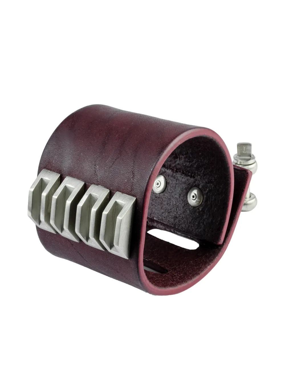 Parts of Four Restraint Charm inverted-pyramid studs bracelet | Purple | Image 1