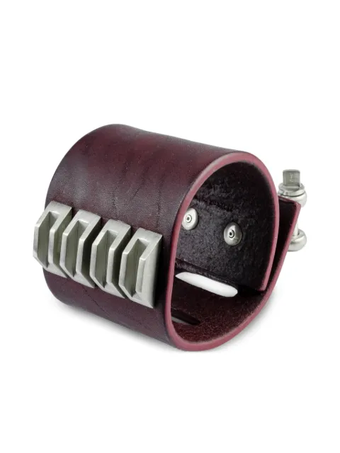 Parts of Four Restraint Charm inverted-pyramid studs bracelet