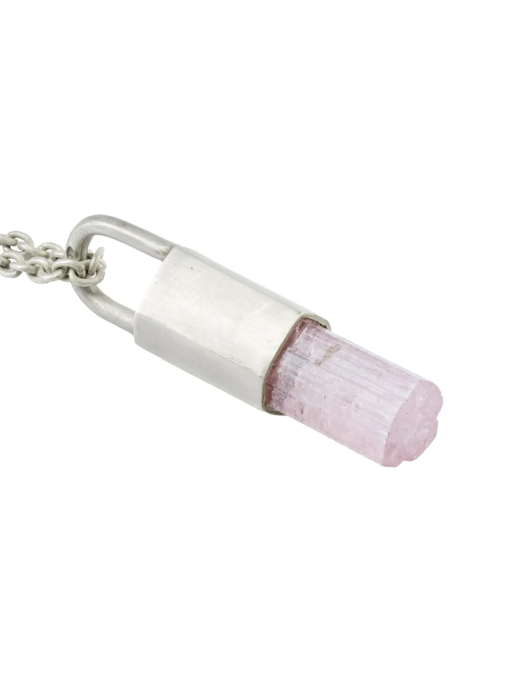 Parts Of Four Sterling Silver Talisman Rubellite Necklace In Metallic