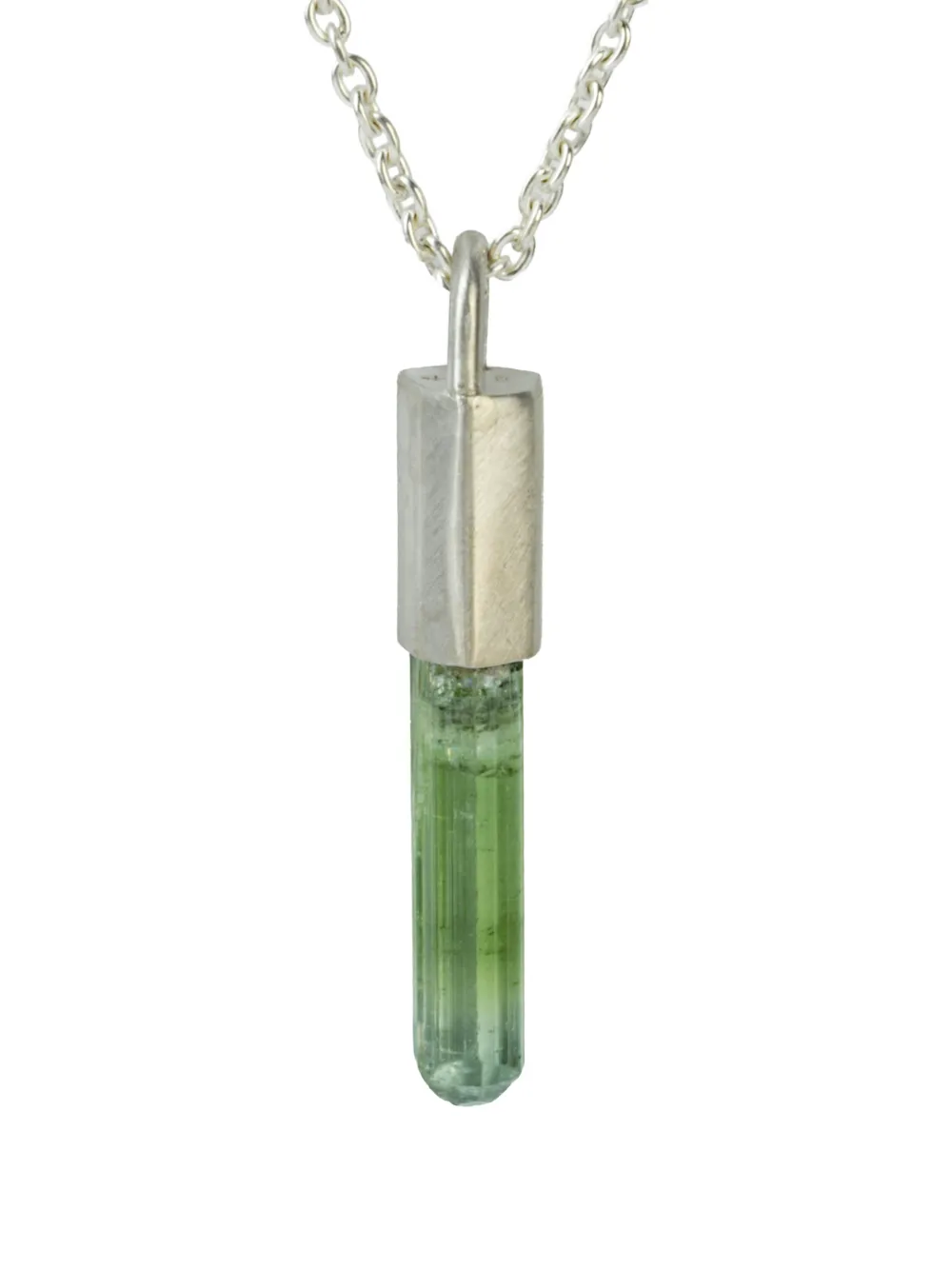 Parts Of Four Sterling Silver Talisman Tourmaline Necklace In Metallic