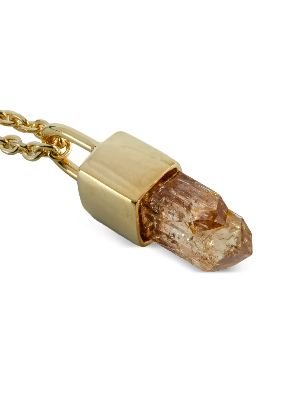 Sterling Silver Talisman Imperial Topaz Necklace
