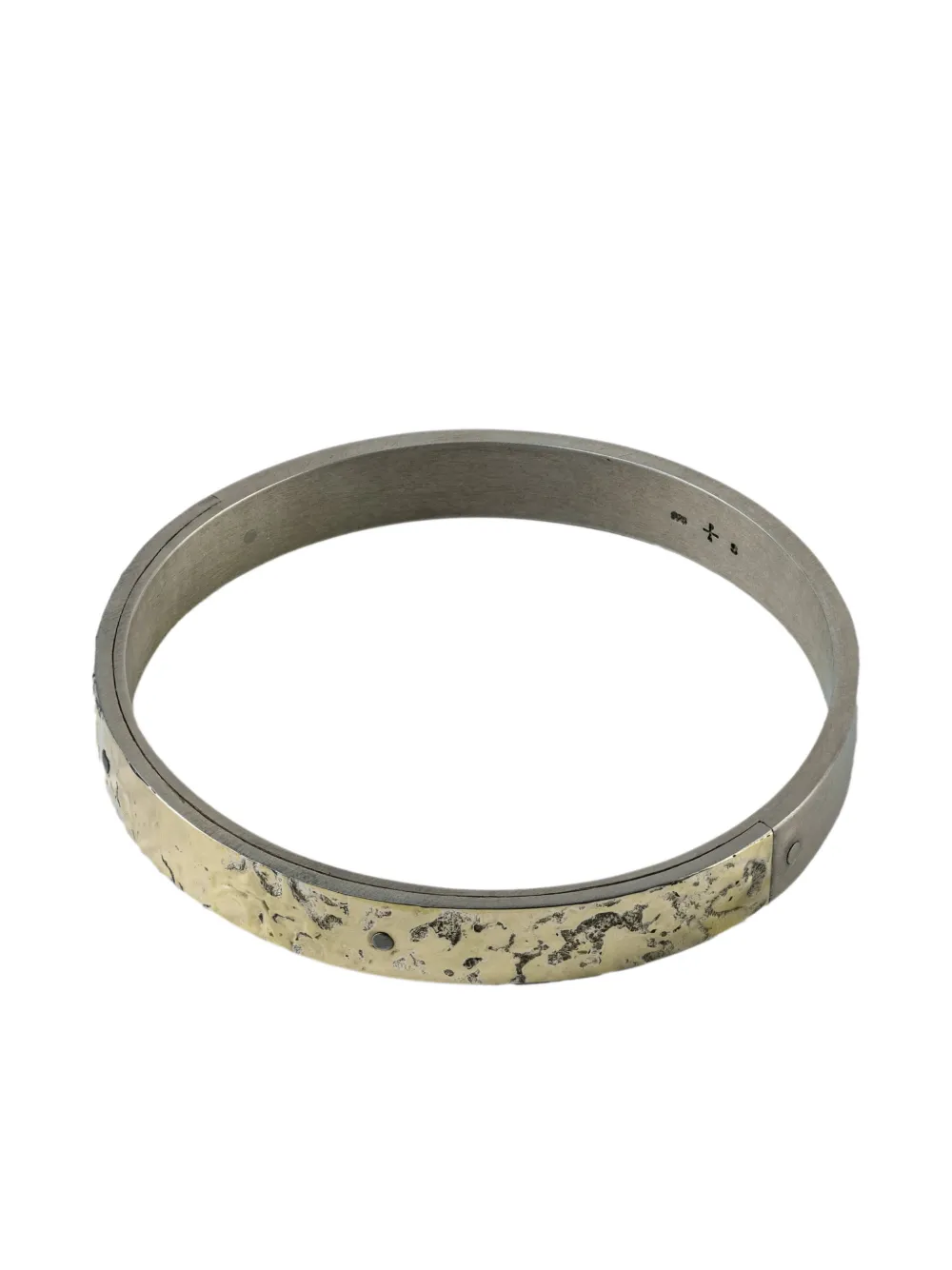 Parts Of Four 18k Yellow Gold Sistema Bangle Bracelet In Metallic