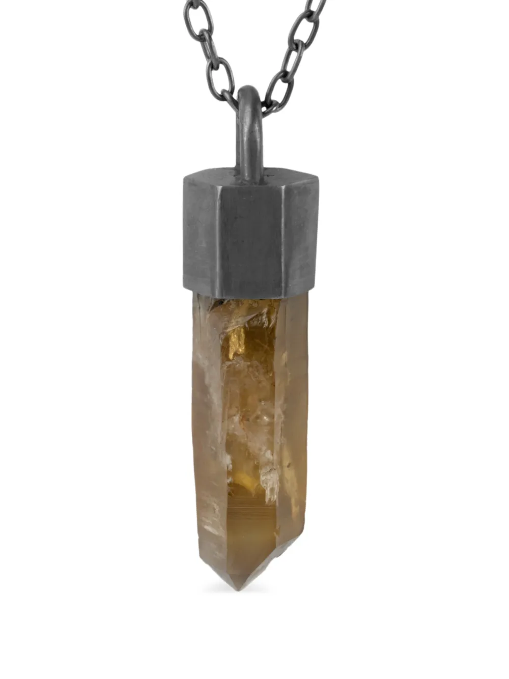 Parts of Four sterling silver Talisman Citrine necklace - Giallo