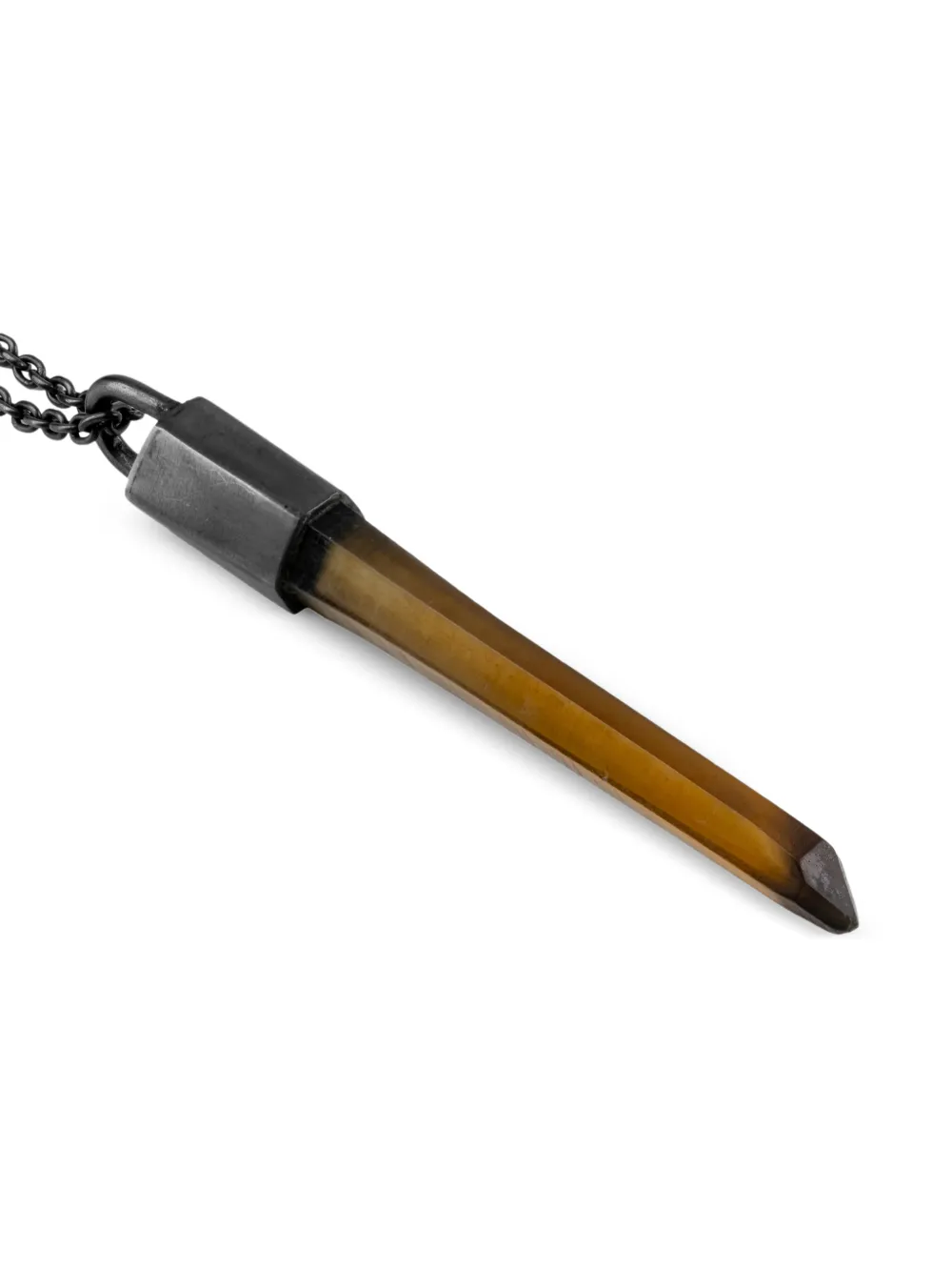 Parts Of Four Sterling Silver Talisman Citrine Necklace In Gold