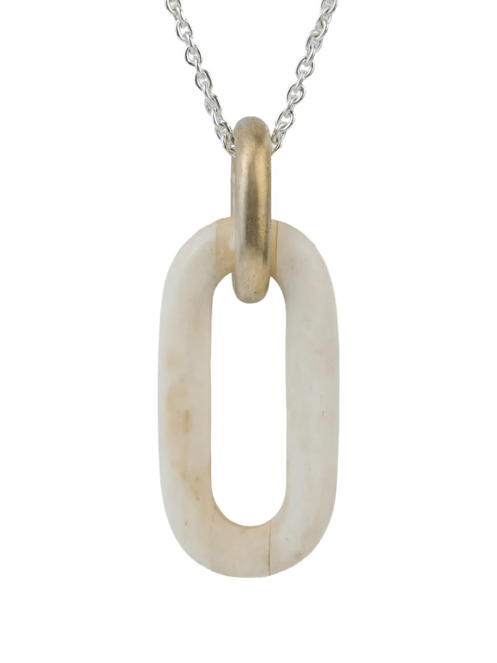 Parts Of Four Sterling Silver Link-charm Necklace In Neutral