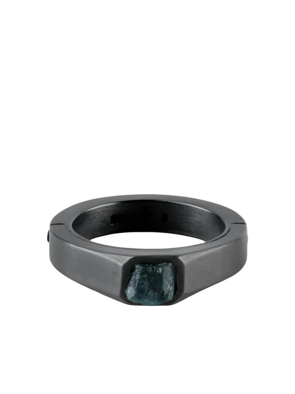Parts of Four sterling silver Sistema Quartz ring - Nero