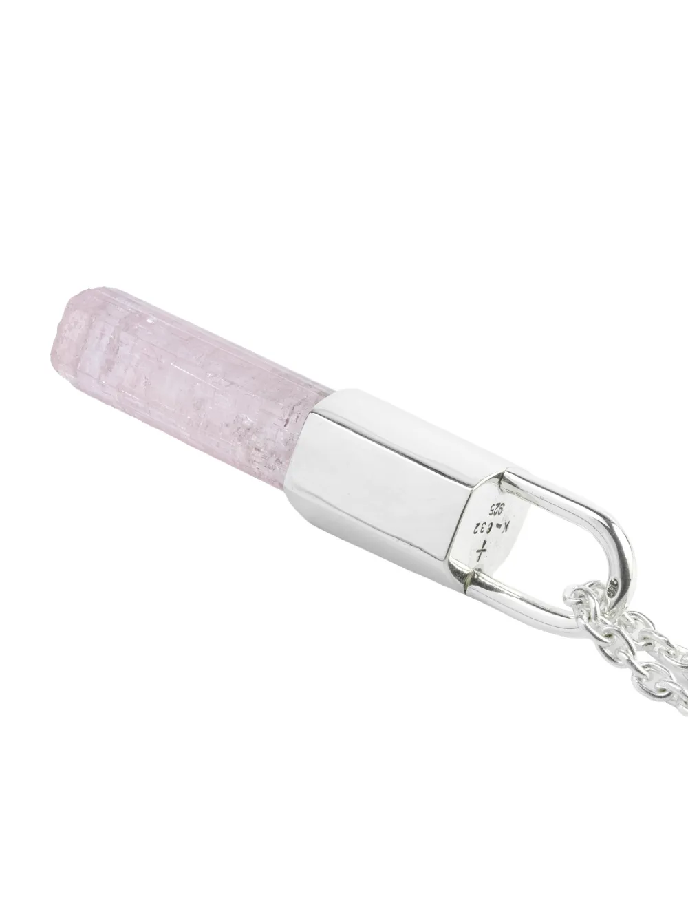 Parts Of Four Sterling Silver Talisman Rubellite Necklace In Pink