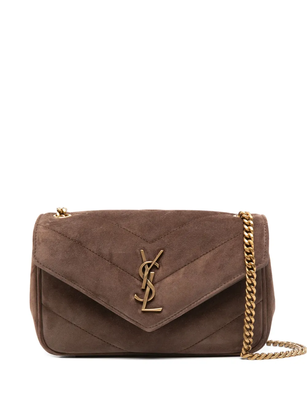 mini Loulou logo-patch cross body bag