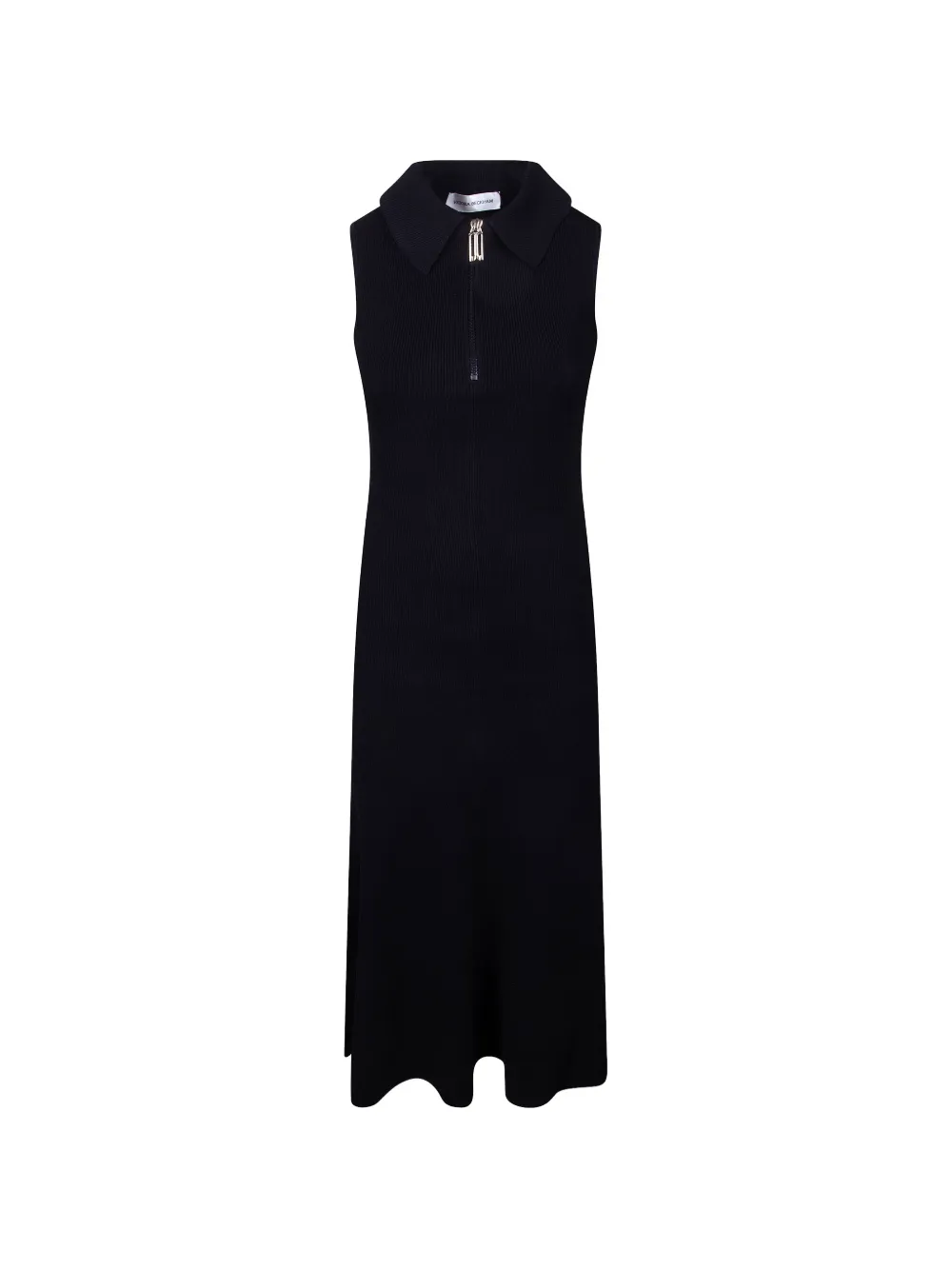 Victoria Beckham collared midi dress - Nero