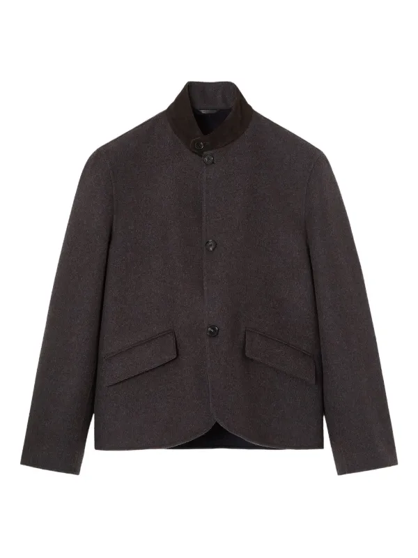 Loro Piana Button Jacket in Brown