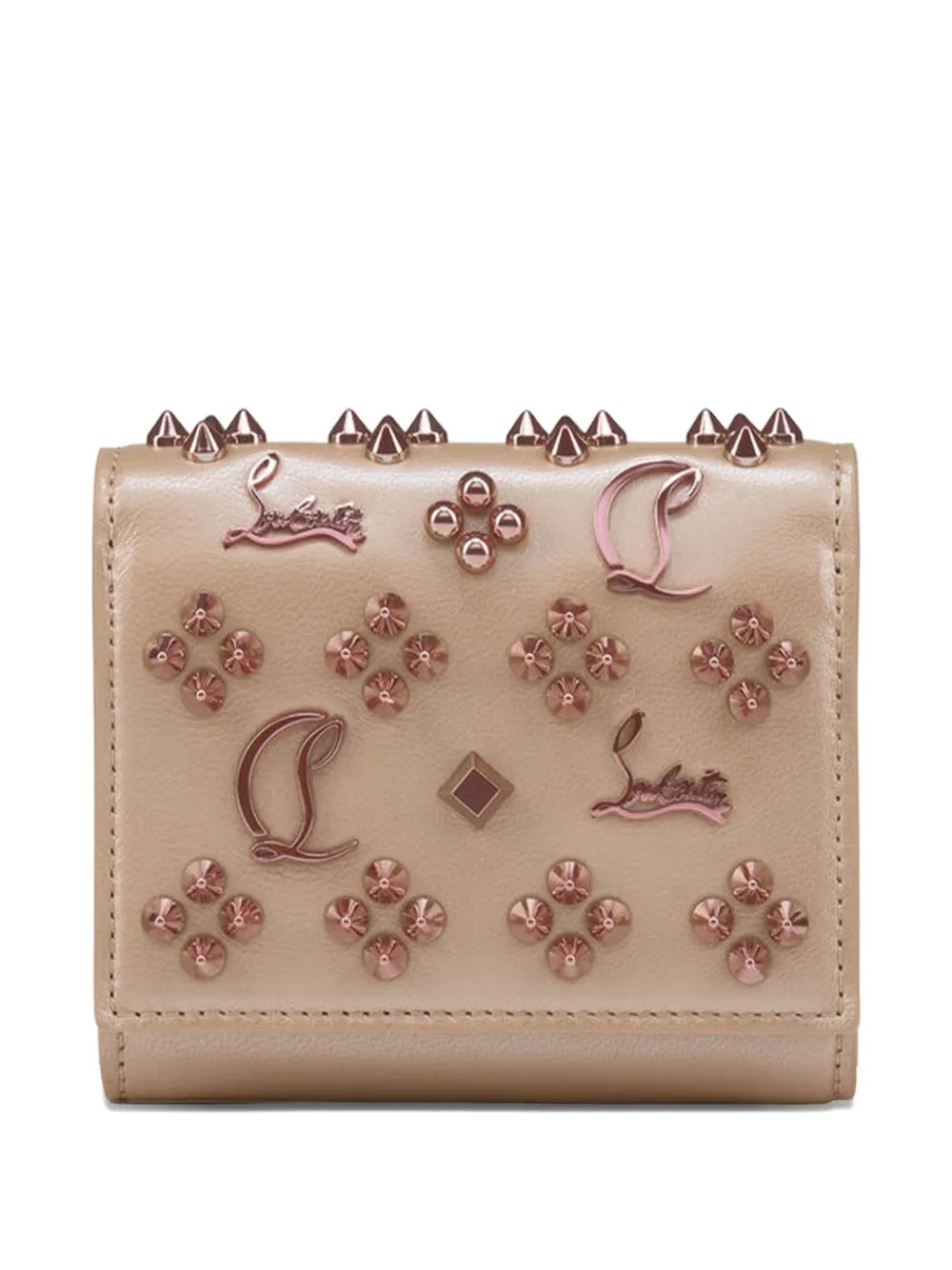 Christian Louboutin stud-embellishment wallet | Neutrals | Image 1