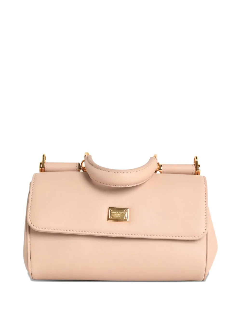 Dolce & Gabbana My Sicily Leather Tote Bag In Neutral