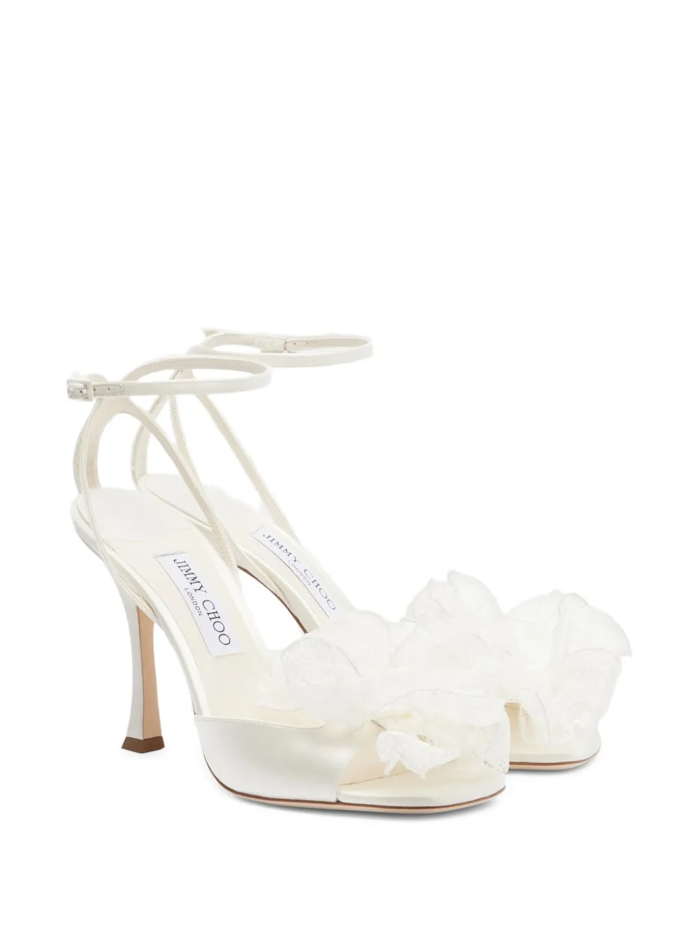 Jimmy Choo Mimmi ruffled sandals Beige