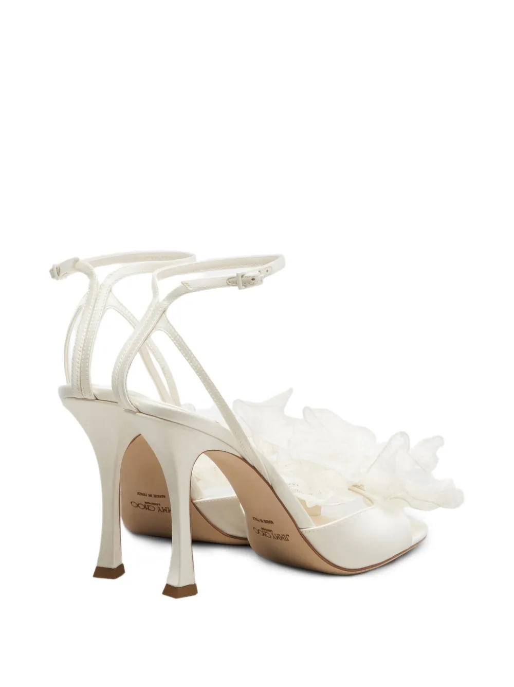 Jimmy Choo Mimmi ruffled sandals Beige