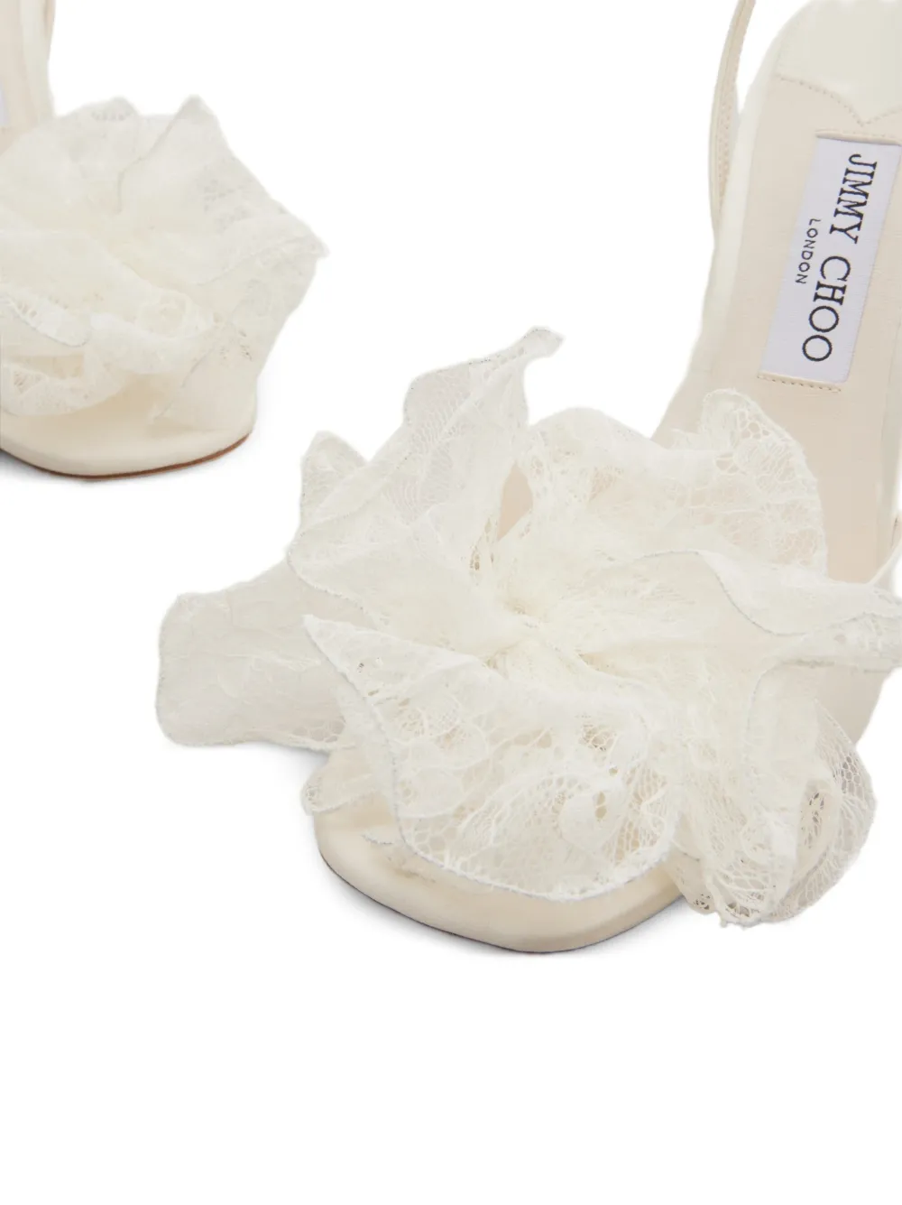 Jimmy Choo Mimmi ruffled sandals Beige