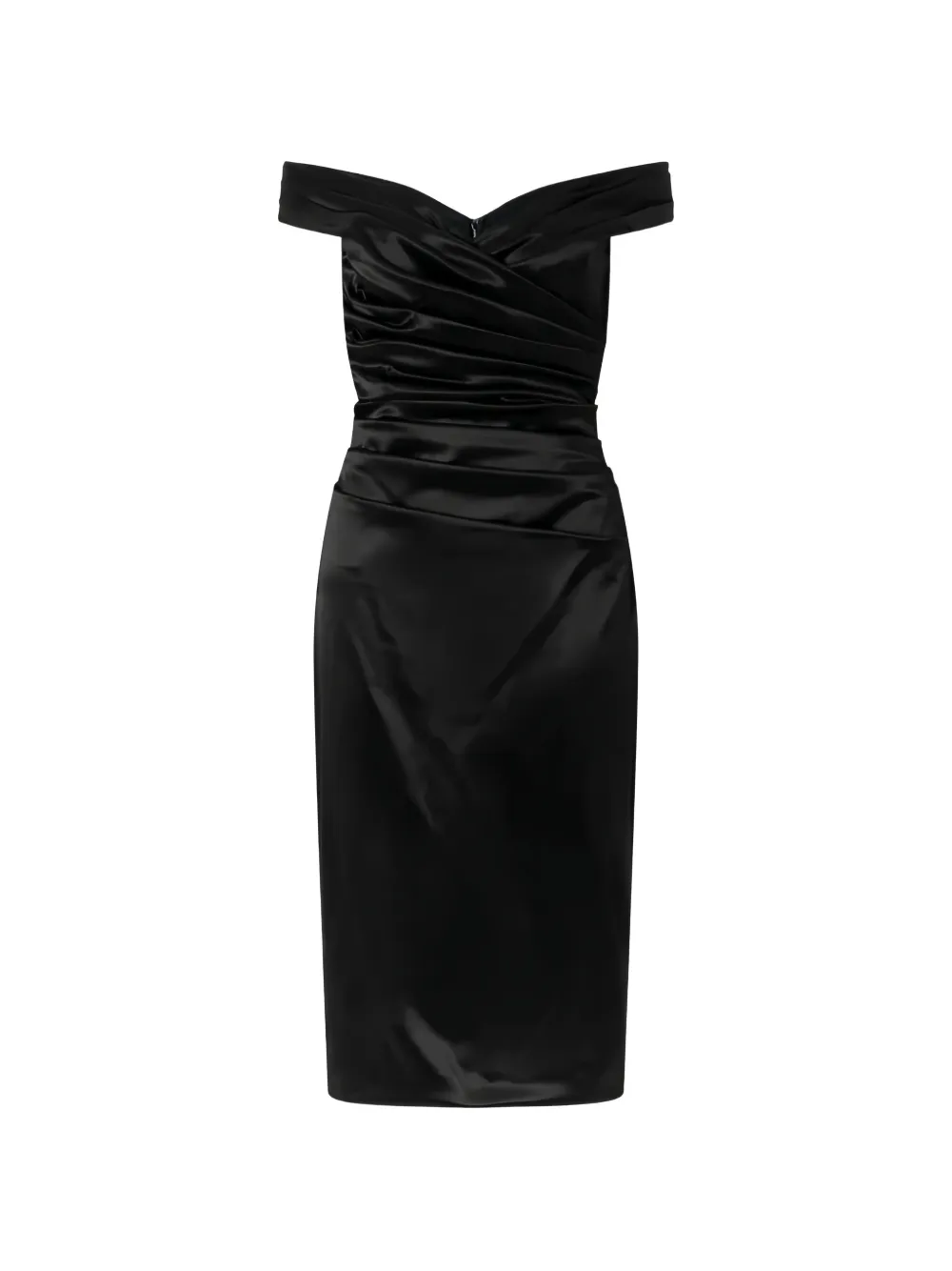 Dolce & Gabbana off-shoulder midi dress - Schwarz