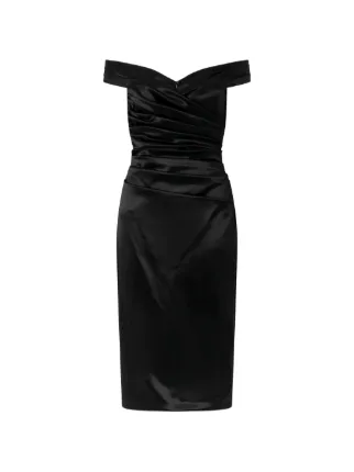 Dolce & Gabbana オフショルダー ドレス | ブラック | FARFETCH JP