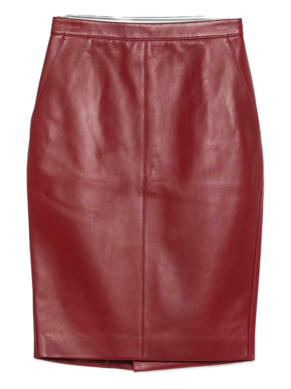 Saint Laurent Cassandre midi pencil skirt | Red | Image 1