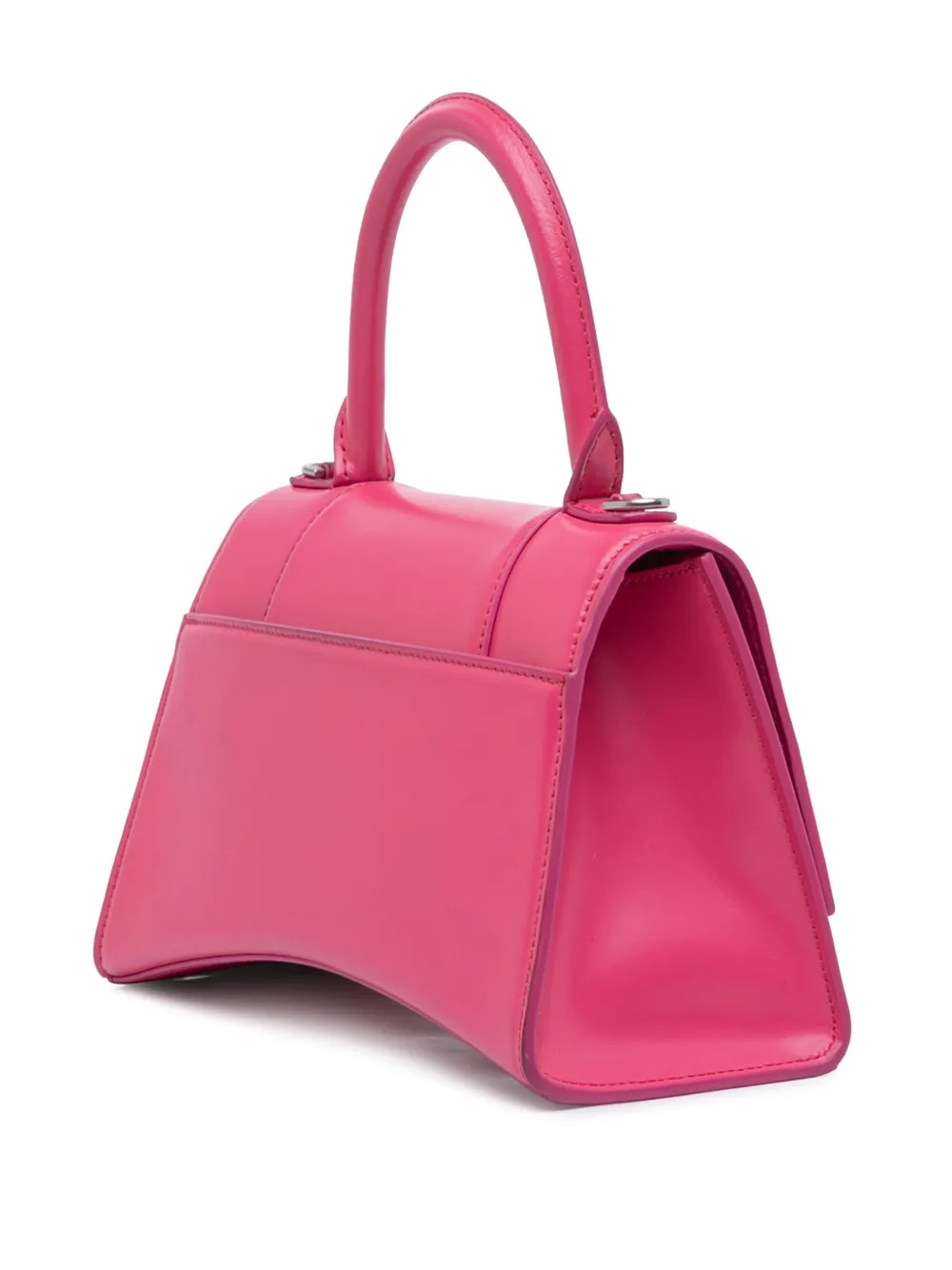 2020 Small Shiny Box Calfskin Hourglass Satchel