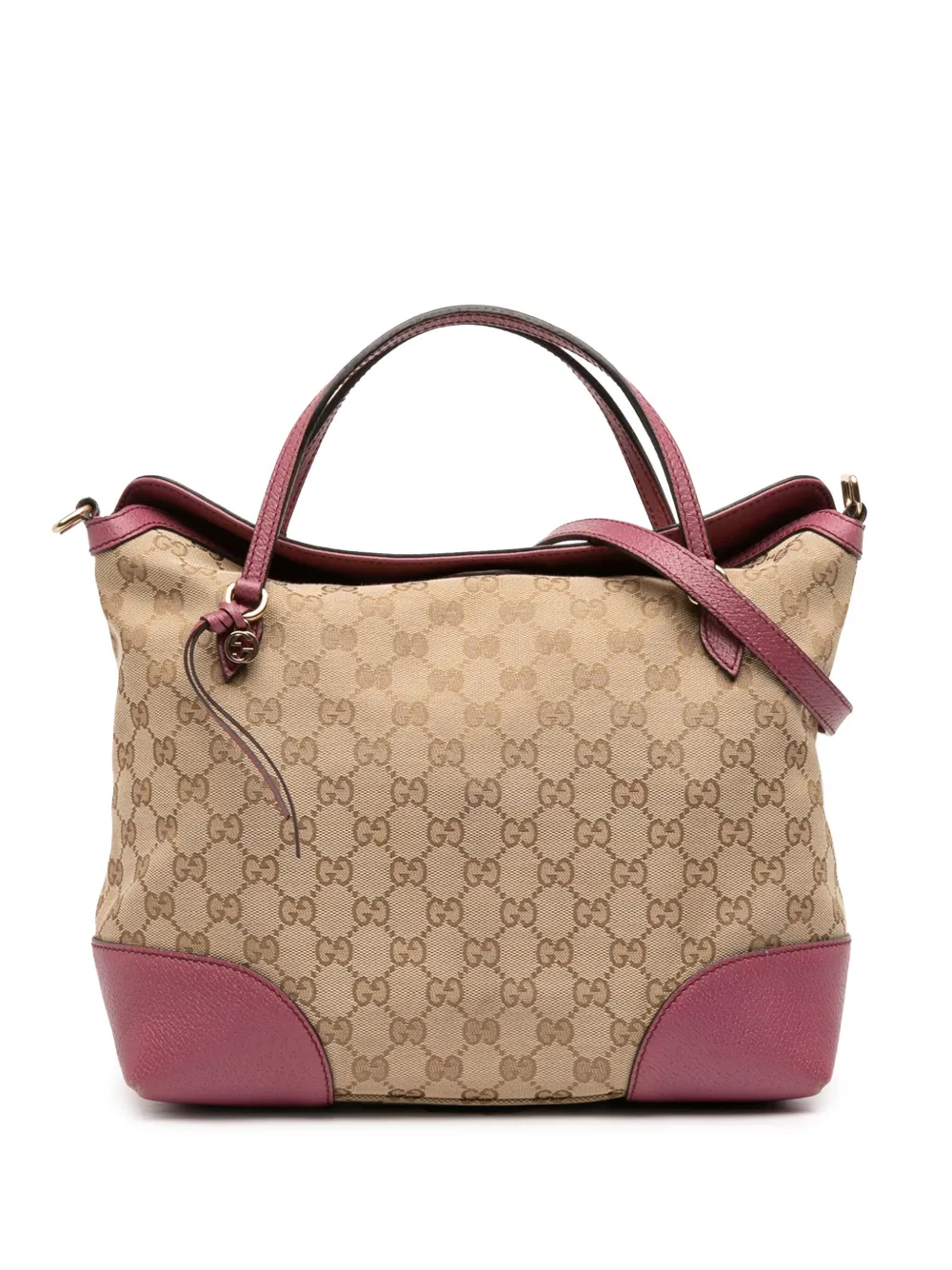 Gucci Pre-Owned 2016-2025 Medium GG Canvas Bree satchel - Marrone