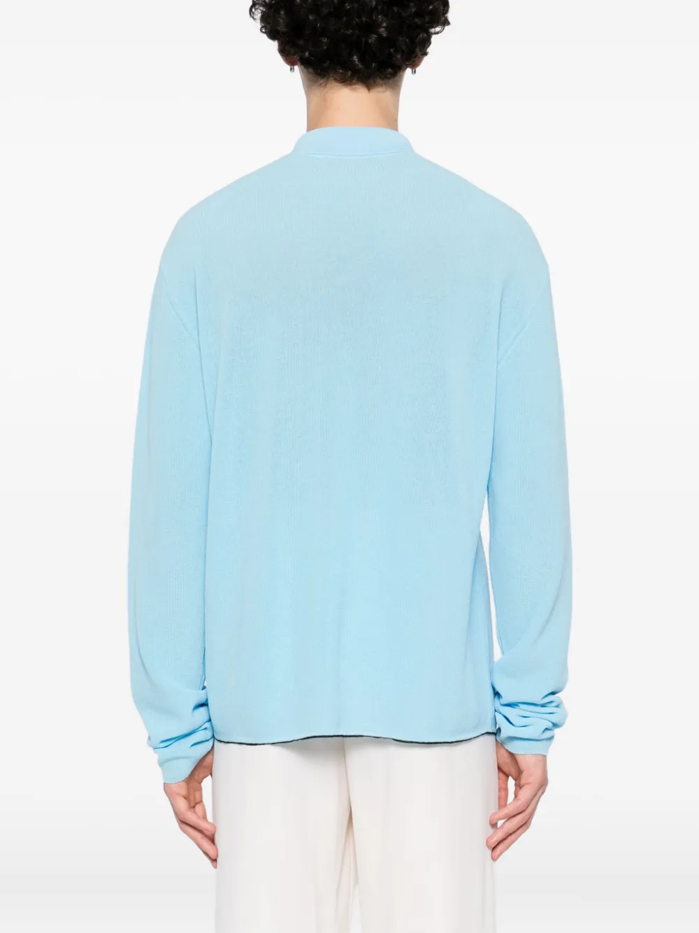 Jacquemus Pocket Long-sleeved Polo Shirt In Multi