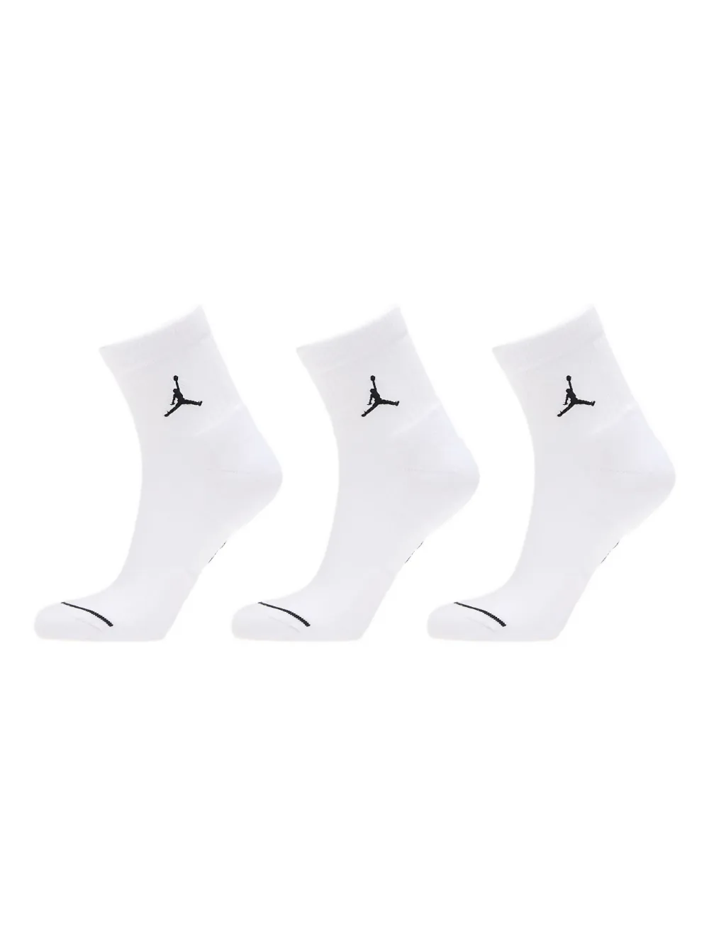 Jordan Everyday Logo Ankle Socks (pack Of Three) In White