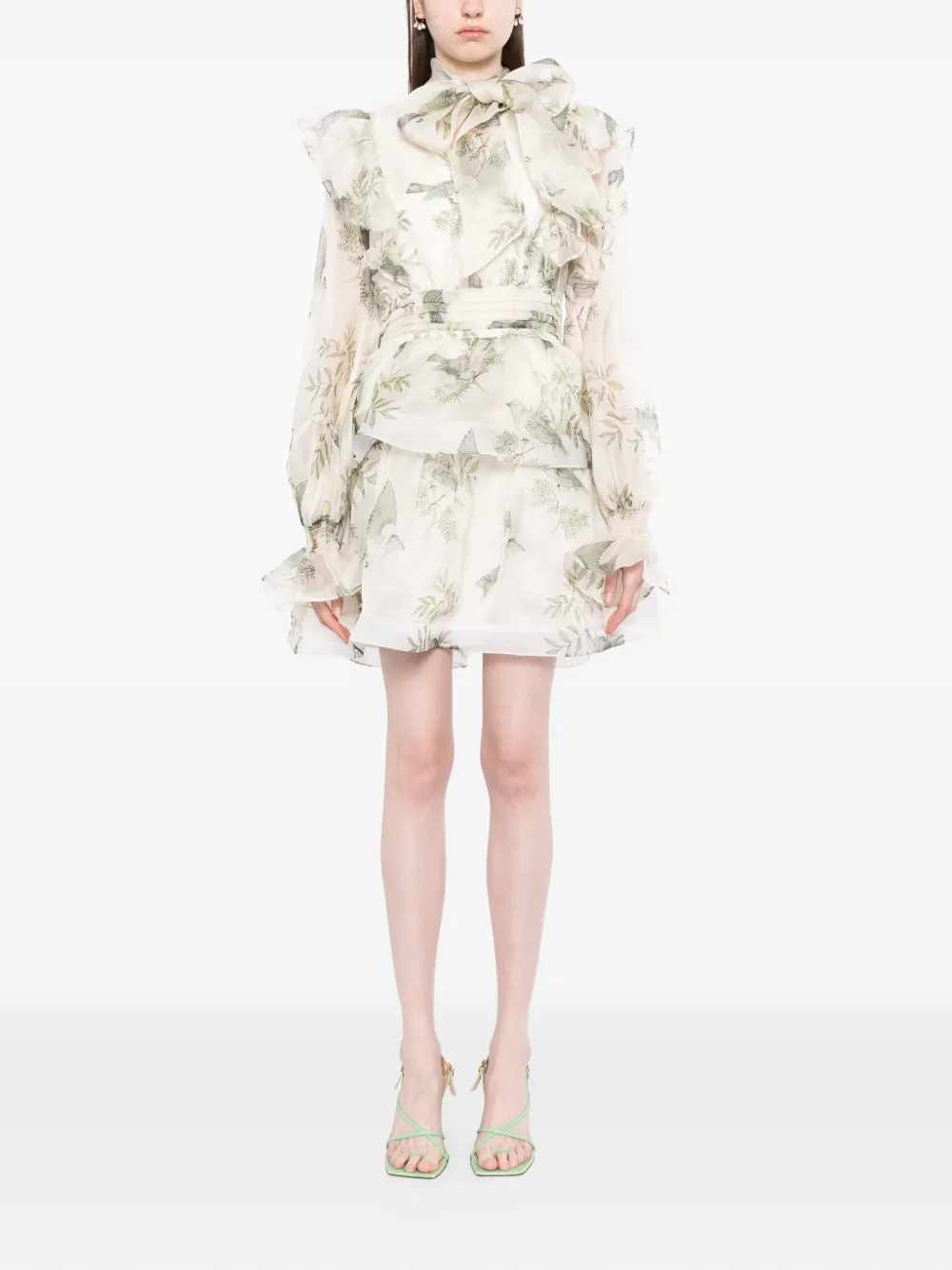 We Are Kindred Organza mini-jurk Beige