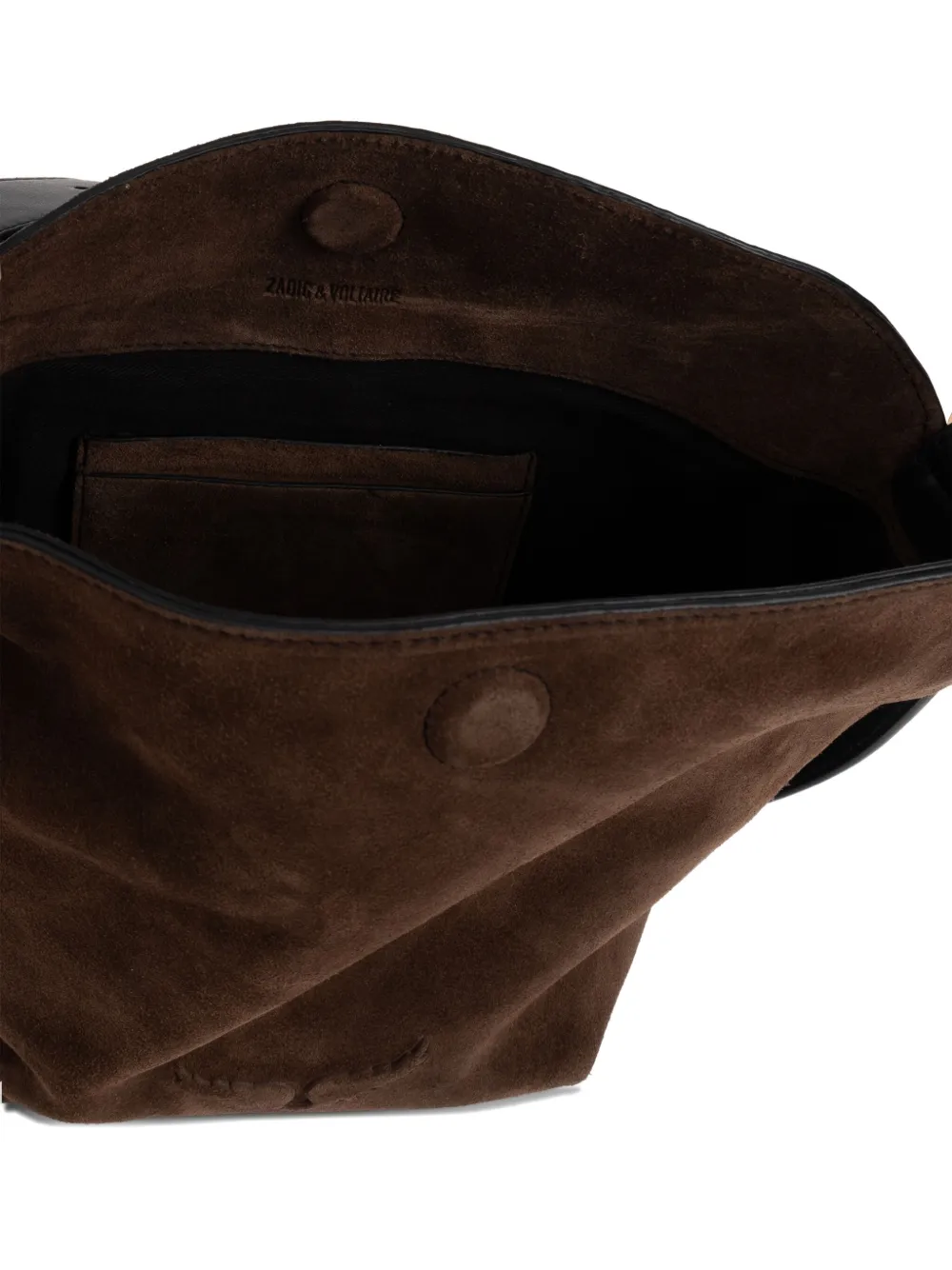 Zadig & Voltaire Jane Suede Shoulder Bag In Brown