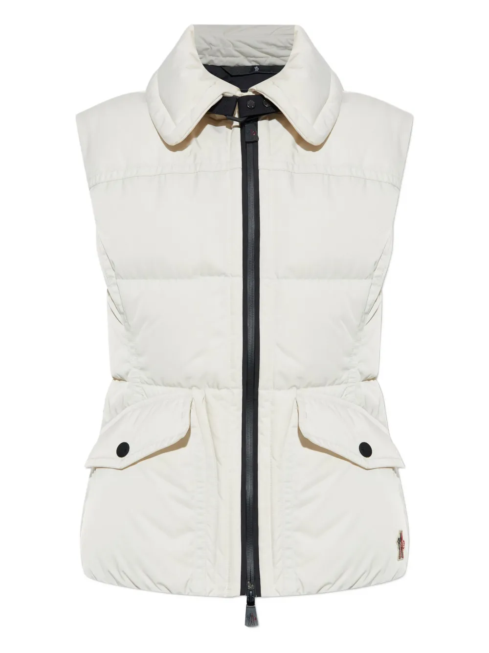 Moncler Padded Pocketed Gilet In White