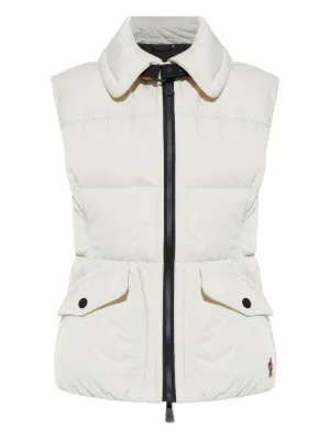 Moncler Hera フーデッド ダウンベスト | シルバートーン | FARFETCH JP