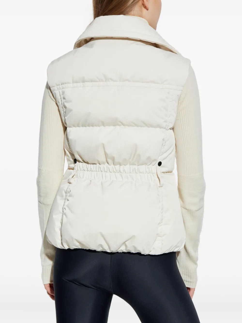 Moncler Padded Pocketed Gilet In White