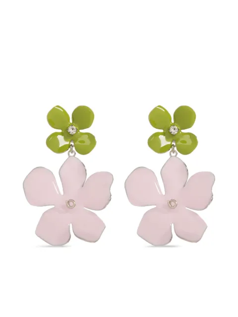 Marni aretes con dije floral