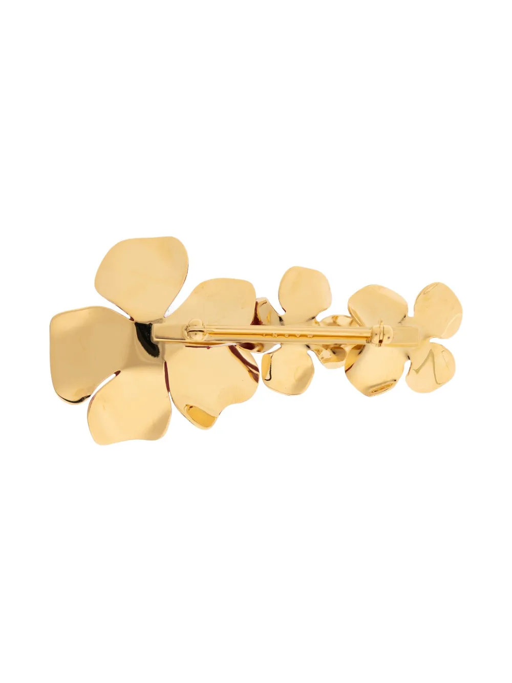 Marni Crystal-embellished Floral Brooch In Red