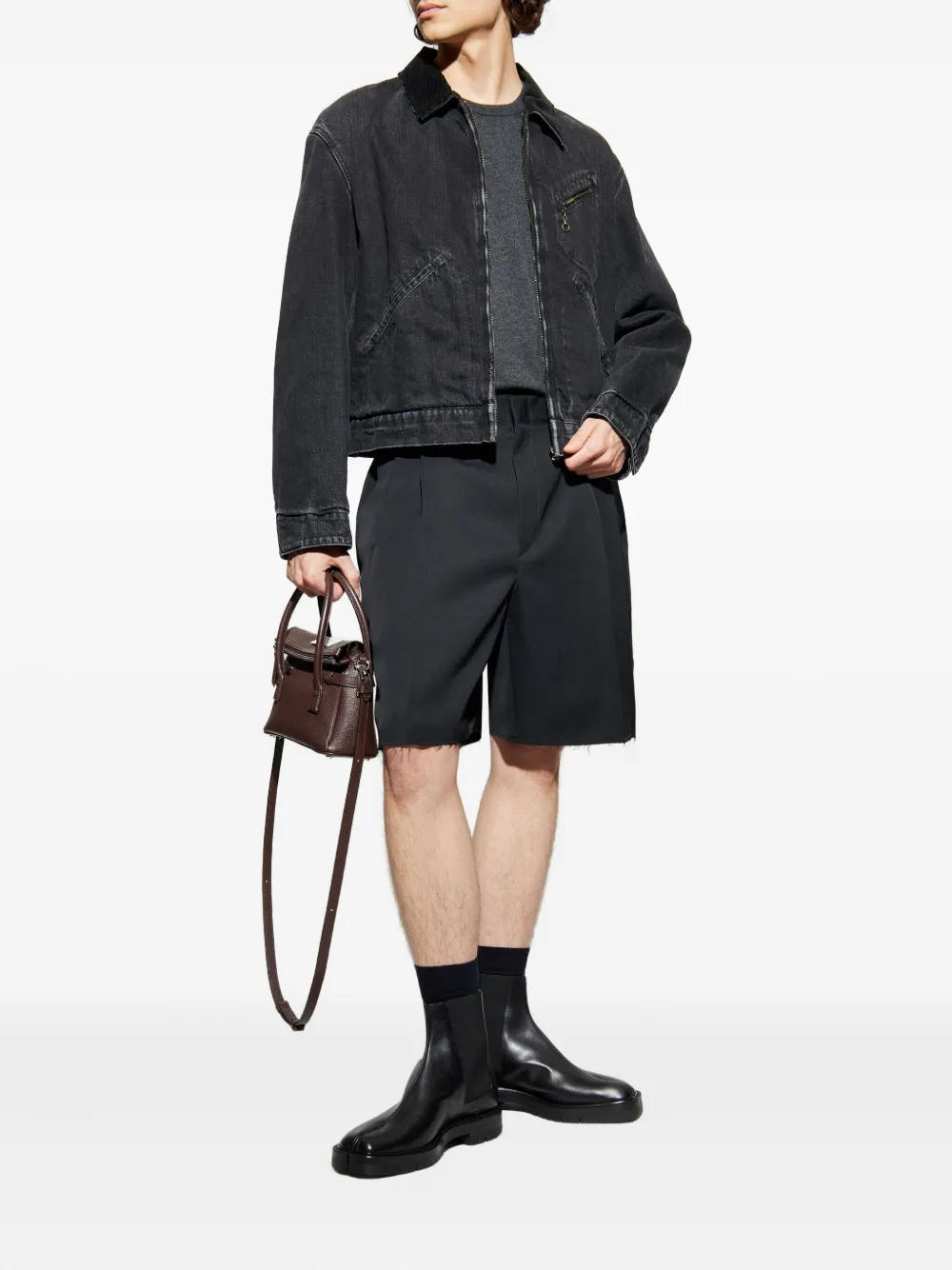 Maison Margiela frayed shorts | Tailored Shorts | Image 2