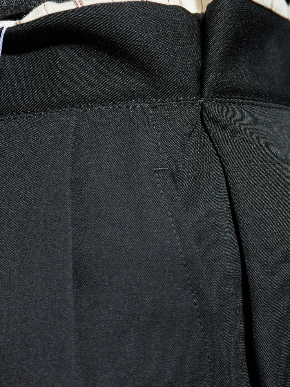 Maison Margiela Shorts met franje Zwart