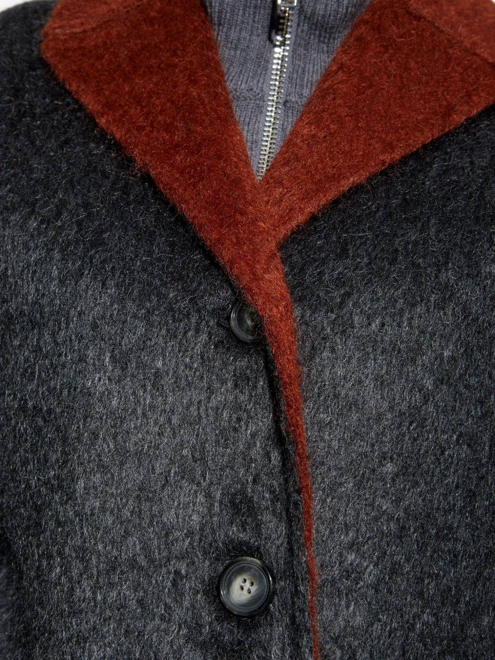 Marni Jas met contrasterende afwerking Grijs