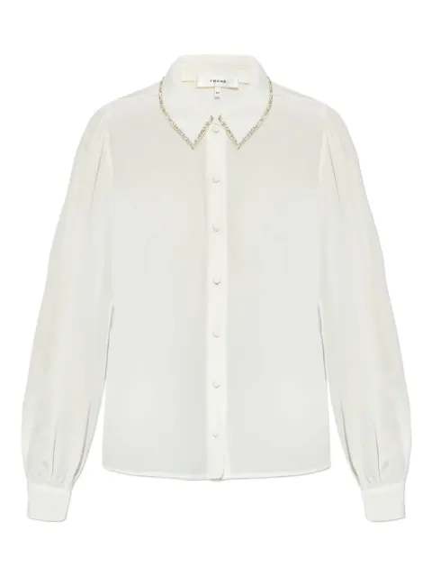 FRAME blouse à col à ornements
