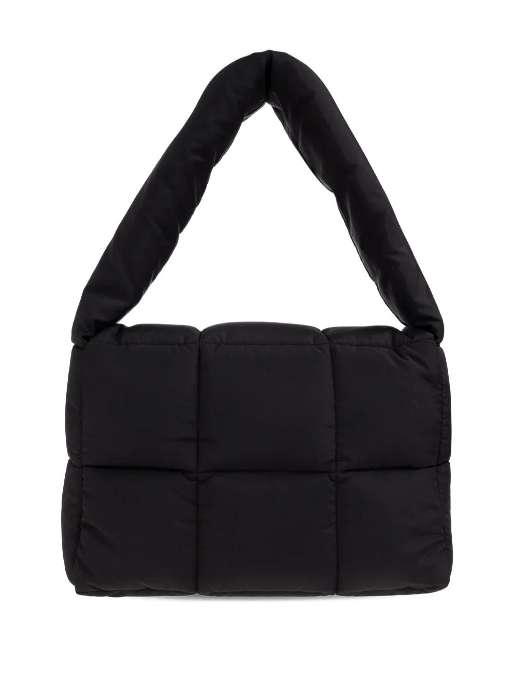 Marni Logo-patch Shoulder Bag In Black