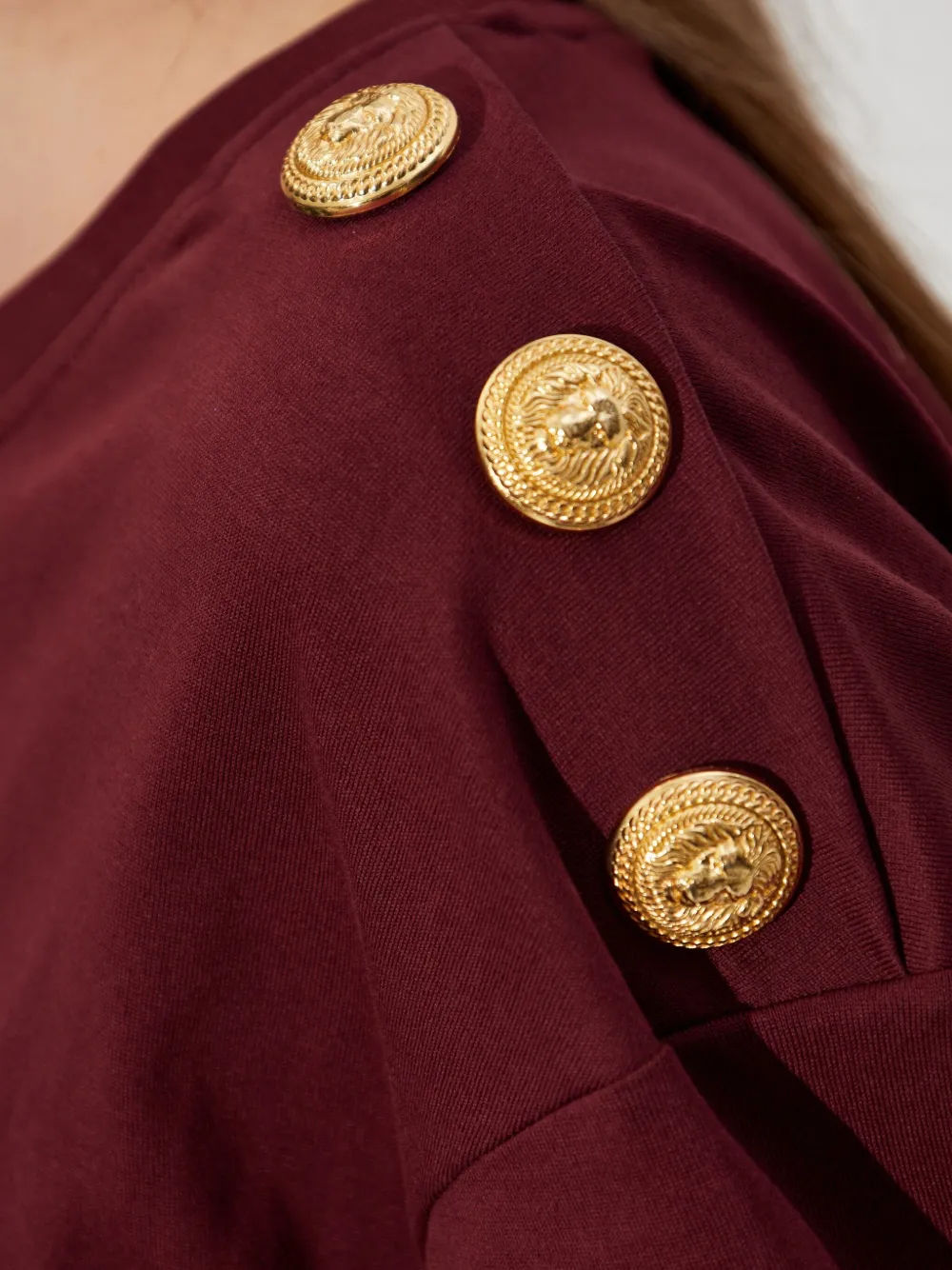 Balmain Cropped T-shirt Featuring Knotted Detail In Red