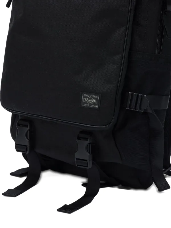 Porter-Yoshida & Co. Zip Buckle Backpack | Black | FARFETCH HK