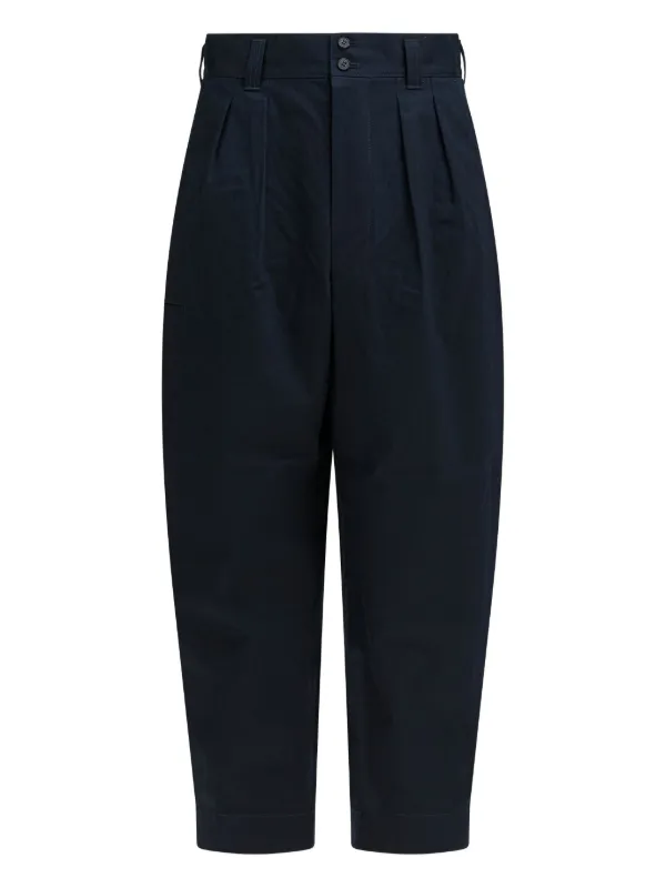 COMME des GARÇONS HOMME コットンダークネイビ Comme Des Garçons Homme コットンパンツ | ブルー | FARFETCH JP