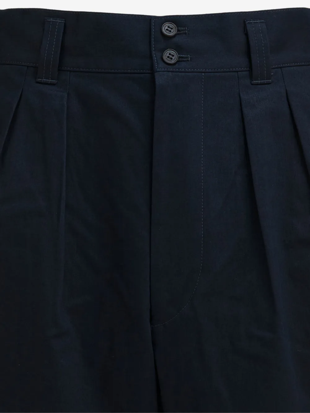 Comme des Garçons Homme Broek met knoopsluiting Blauw