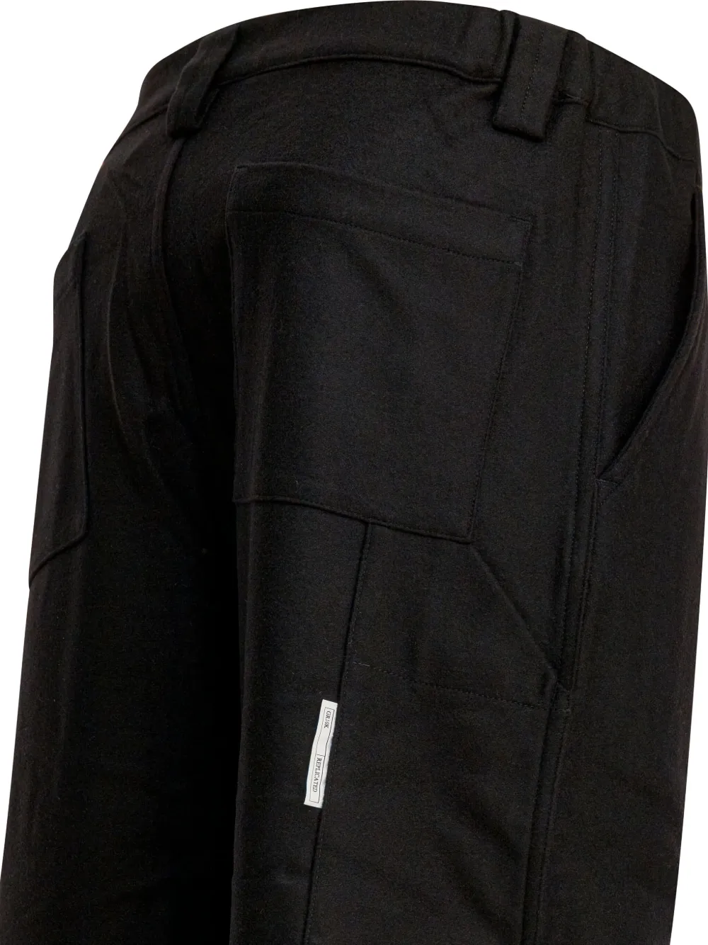 GR10K Broek met opgestikte zak Zwart